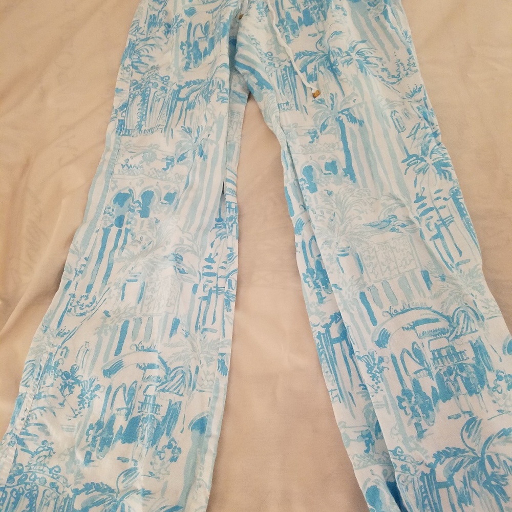 EUC Lilly Pulitzer linen beach pants